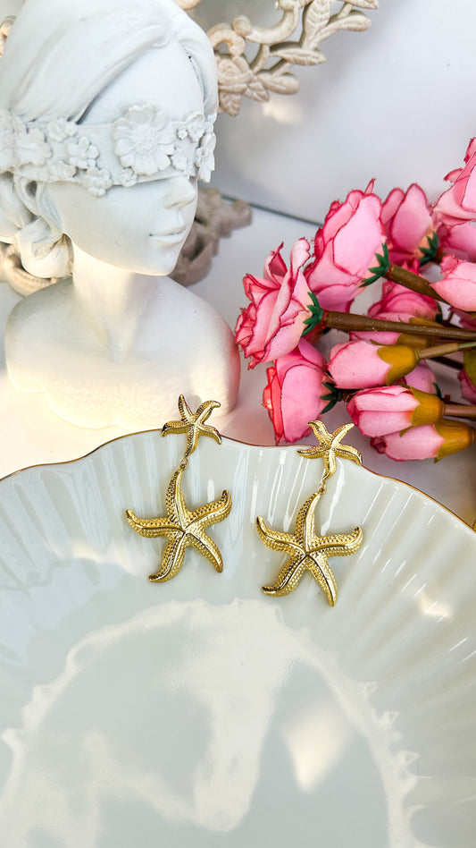 Starfish statement studs