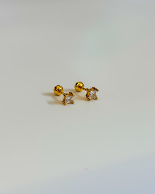 Mini square ball back studs