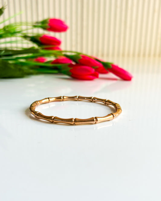 Rosegold bamboo bracelet