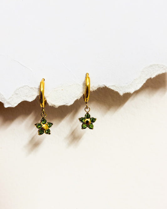 Green floral huggies