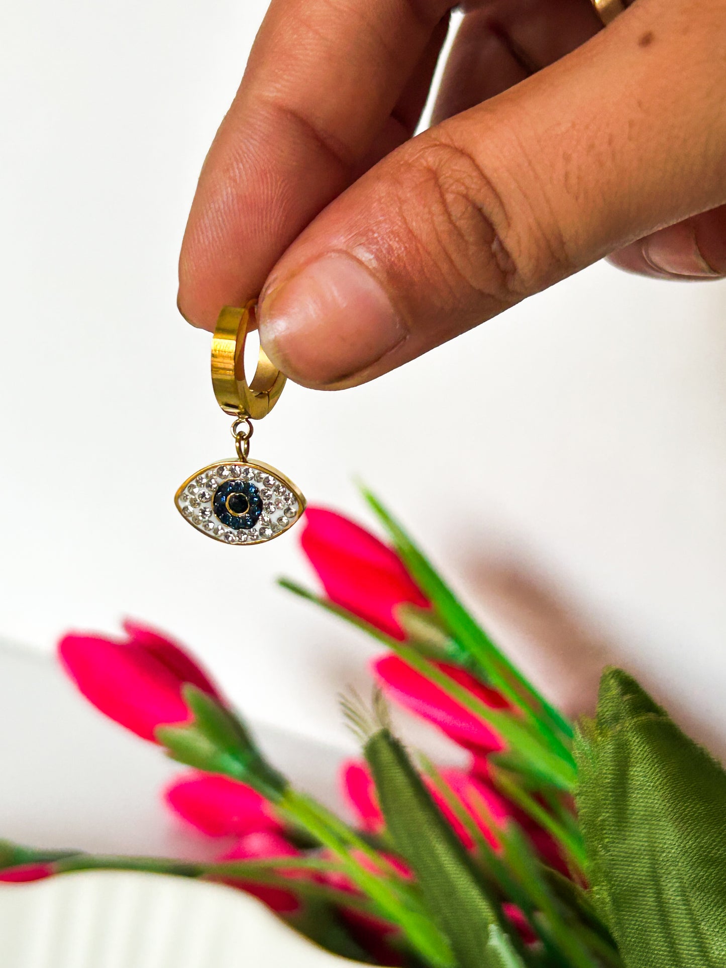 Evil eye Hoops