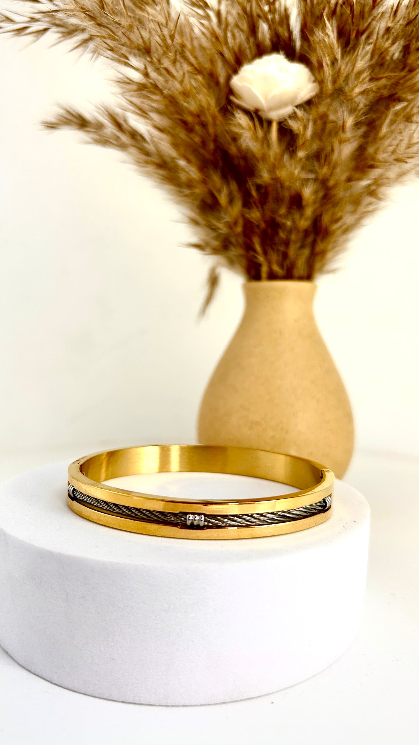 Men dual tone bracelet