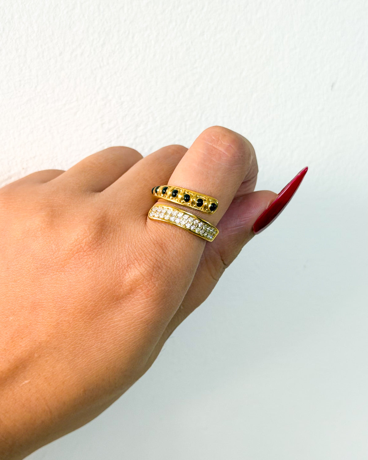Luxe mangalsutra ring (pvd plated)