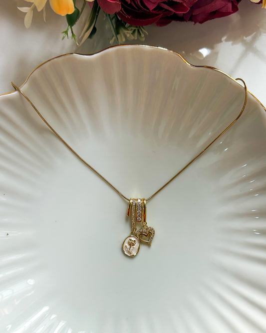 Tulip charm necklace