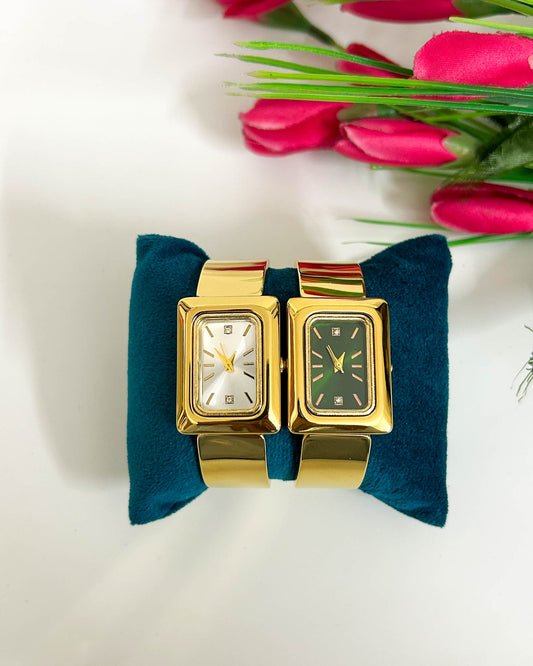 Rectangular thin wrist baby size watch