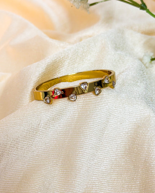 Crystal heart bracelet