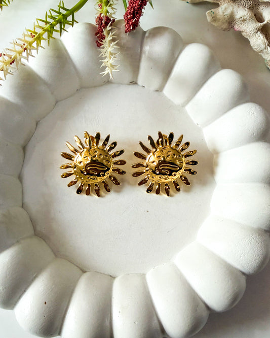 Sun statement earring