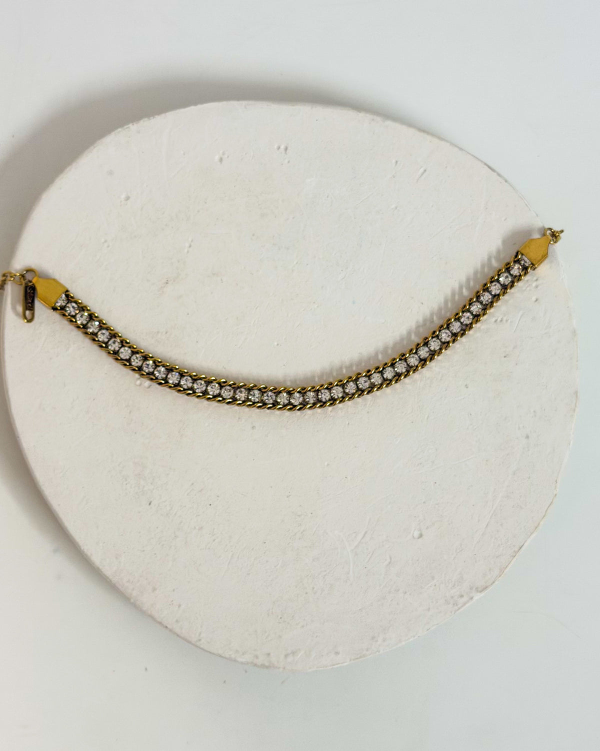 Gold layered tennis bracelet