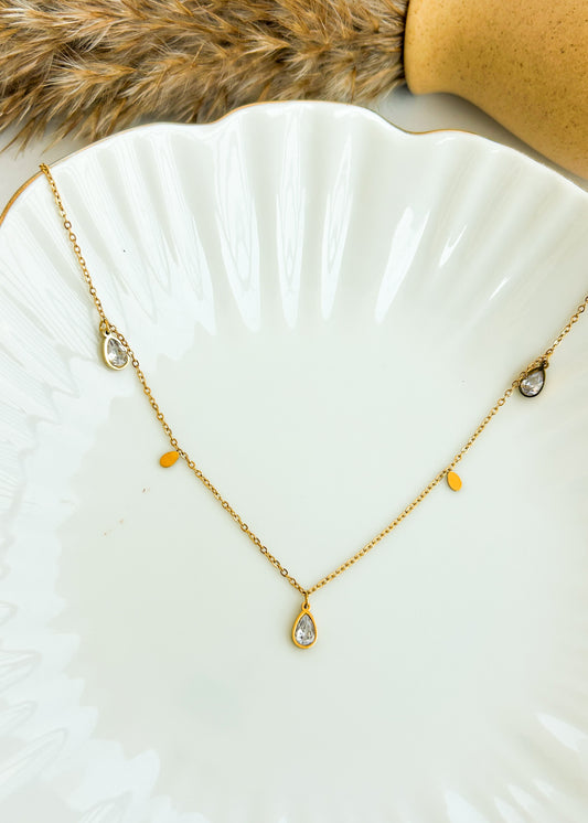 Drop charm necklace