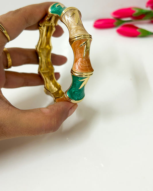 Earthy bamboo Italian bracelet