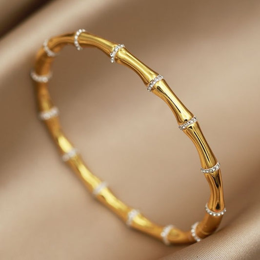 Studded bamboo bracelet