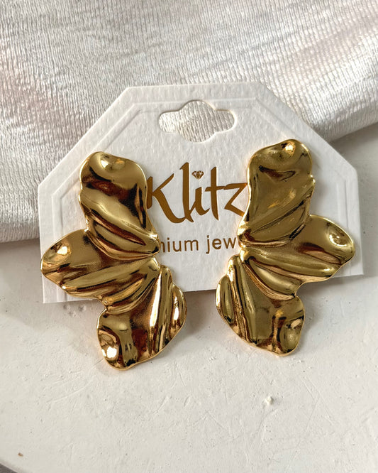 Wing statement earrings