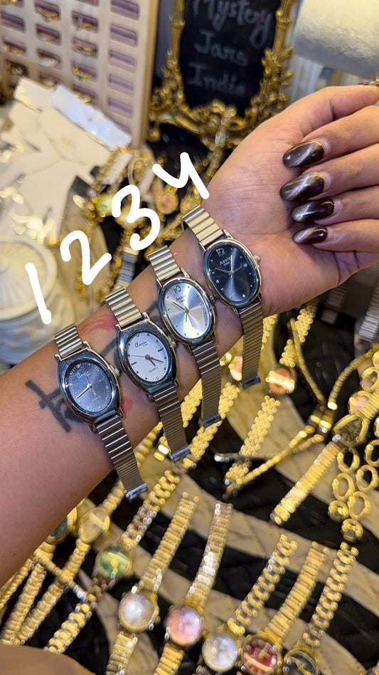 Classic silver watch