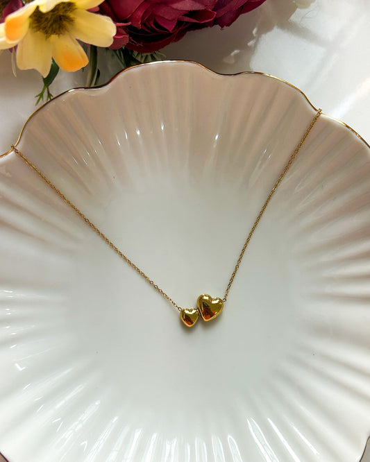 Dual heart necklace