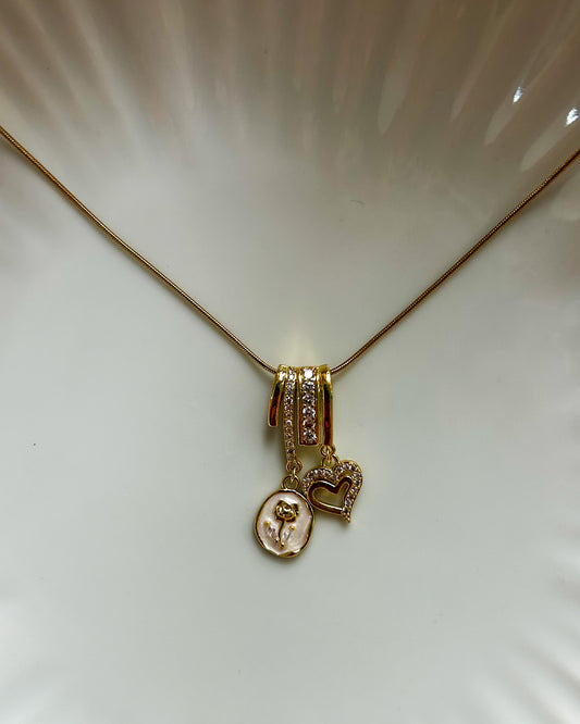 Tulip charm necklace