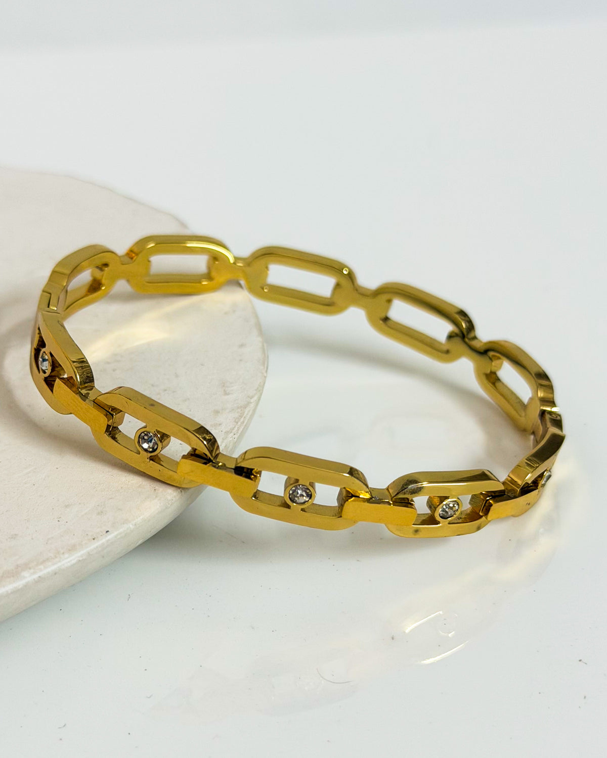 Paper clip design bracelet