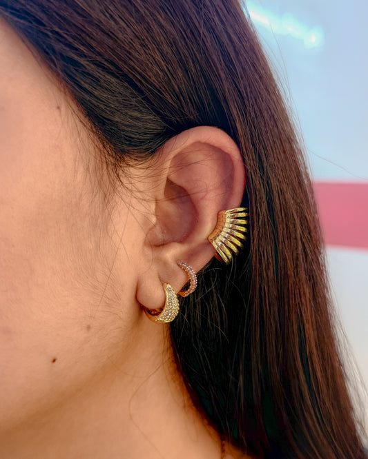 solid gold no piercing Earcuff