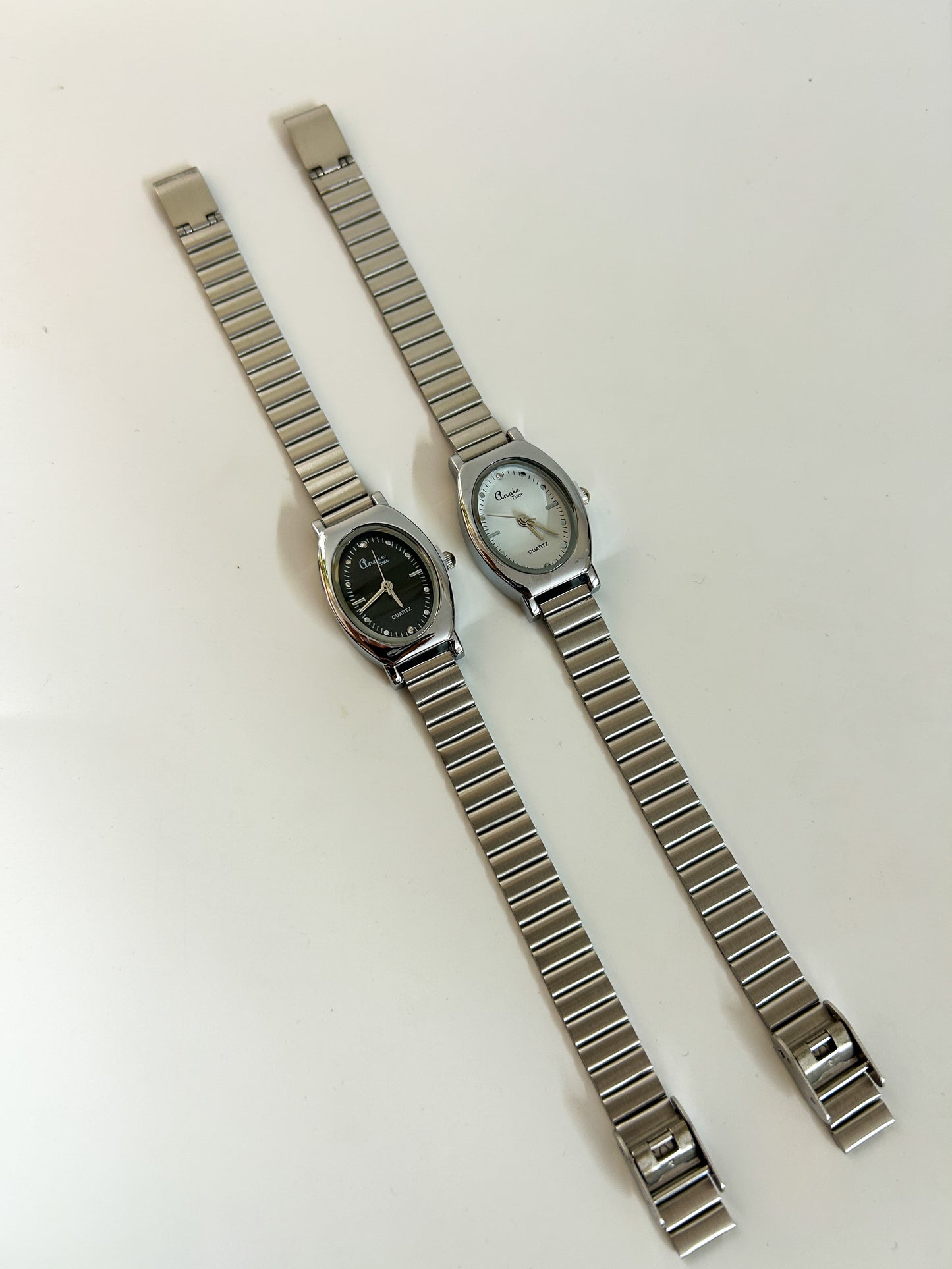 Vintage glow watch silver