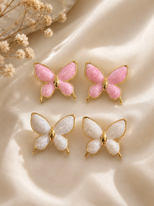 Pinterest butterfly statement, earring ￼￼￼